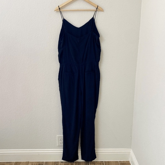 LOFT Jumpsuit Size Large Black Sleeveless One Piece Pockets New With Tags - Picture 4 of 5